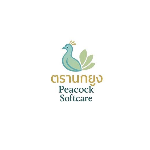 โลโก้ตรานกยูง Peacock Softcare